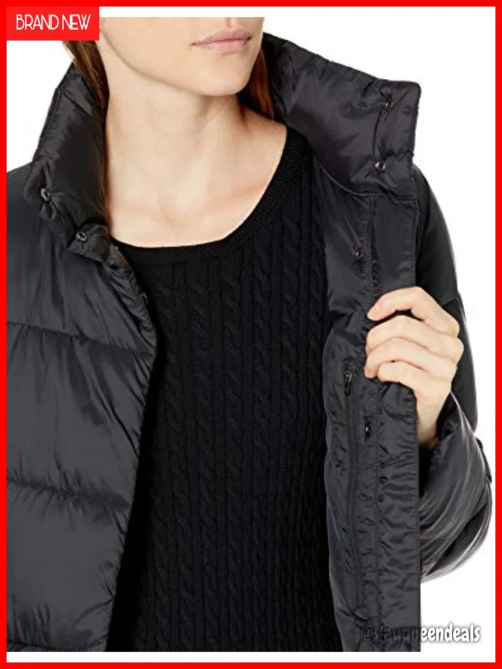 Lightweight Water-Resistant Longer Length Cocoon Puffer Coat